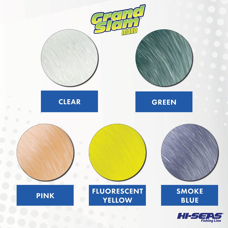 Hi-Seas Grand Slam Monofilament Line, 15 lb / 6.8 kg Test, .016 in / 0.40 mm Dia, Green, 860 yd / 786 m - Image 3